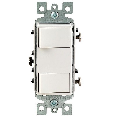 Leviton Decora 15 Amps Rocker Switch White 1 Pk : Target