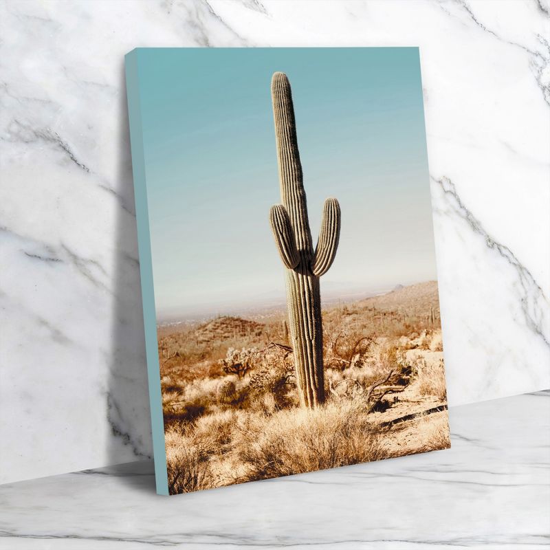 Americanflat Botanical Desert Cactus Photo By Tanya Shumkina Wrapped Canvas, 4 of 7