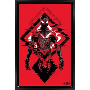 Trends International Marvel's Spider-Man: Miles Morales - Suit Framed Wall Poster Prints - 1 of 4