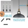 CLAXY Industrial Plug-In Pendant Light Barn Shape On/Off Switch Set of 2 - 2 of 4