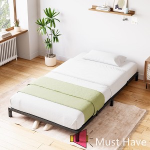 Jojoka Heavy Duty Metal Platform Bed Frame, 900 lbs Support, No Box Spring Needed, Quiet, Sturdy, Underbed Storage, Easy Assembly - 1 of 4