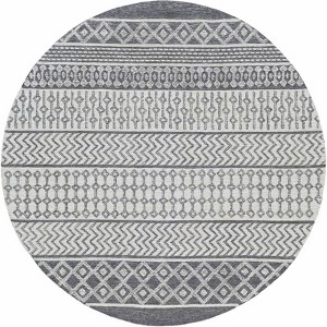 Hauteloom Round Area Rug  Charcoal - 1 of 4