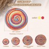 Unique Bargains Woven Braided Washable Decorative Round Placemat 8 Pcs - 2 of 4