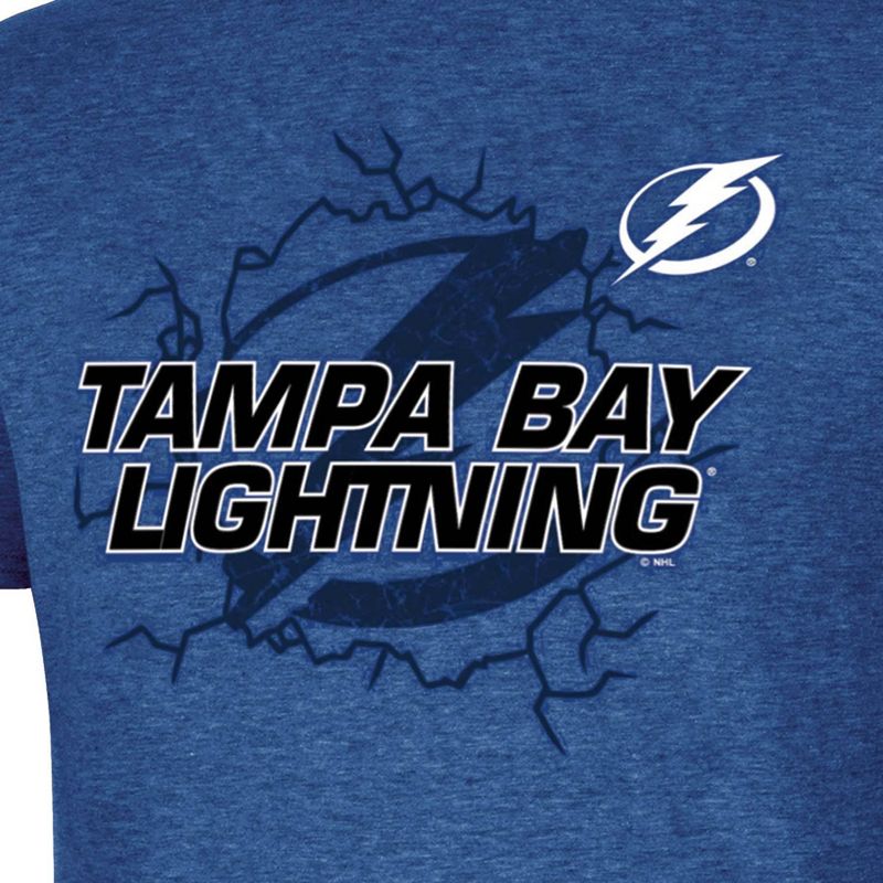 NHL Tampa Bay Lightning Men's Short Sleeve T-Shirt, 3 of 4