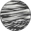 Unique Loom Outdoor Modern Greyscale Abstract Woven Area Rug - 2 of 4