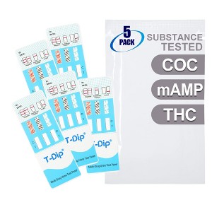 Mintegrity [5pk] 3 Panel Urine Drug Test Card for Home | High Sensitivity Substance Screening Home Detection Urine Dip Card | MT-WDOA-234 - 1 of 4