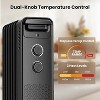 ZAFRO Portable Electric Radiator Heater,Space Oil Filled Heaters with 3 Heat Settings, Overheat & Tip-Over Protection,1500W (Black) - 3 of 4