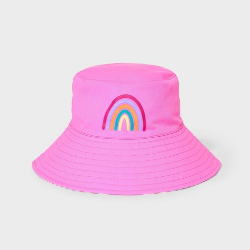 Girls' Reversible Bucket Hat - Cat & Jack™ Pink : Target