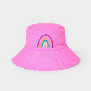 Girls' Reversible Bucket Hat - Cat & Jack™ Pink