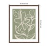 Kate and Laurel Delicate Flowers with Veins by Nikita Jariwala Framed Wall Art Print, 34 x 42, Florence Medium Brown - 2 of 4
