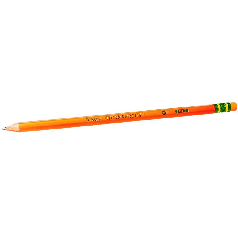 Ticonderoga Non-Toxic Pencils, Assorted Neon Wood Case Colors, Set of 10, 2 of 3
