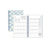 Blue Sky Weekly/Monthly Spiral Planner 5"x8" Printed Dylan Blue Check Swirl - 4 of 4