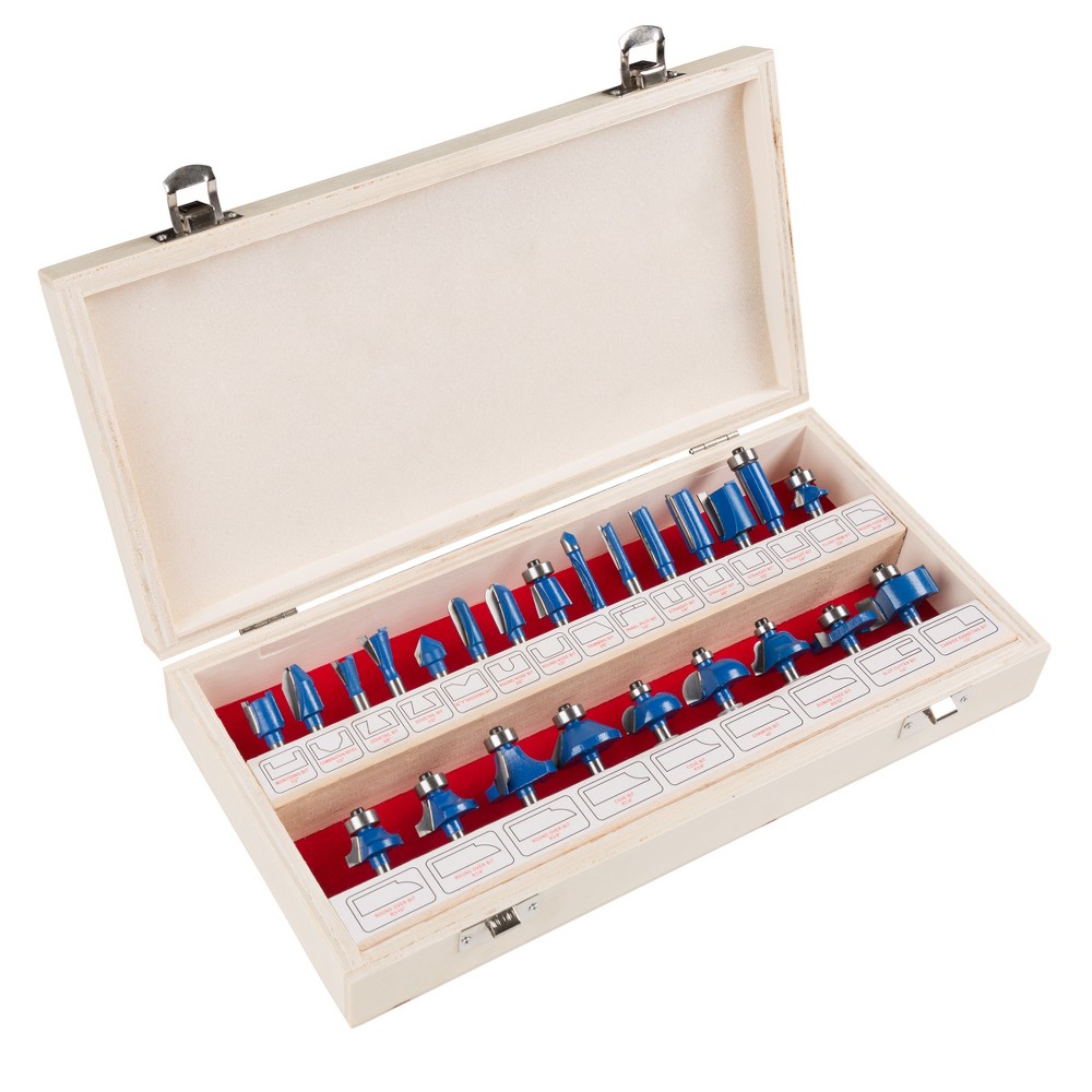 UPC 844296000036 product image for Trademark Global 24pc Router Bit Set | upcitemdb.com