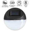 Solar Outdoor Lights Rechargeable Battery-Powered LED Exterior Lighting with Auto-On - Home, Patio, Backyard and Deck Lights by Pure Garden (8-Pack) - 3 of 4