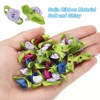 Unique Bargains Satin Mini DIY Crafts Sewing Ribbon Roses with Leaves 100 Pcs - 2 of 4