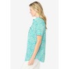 Woman Within Plus Size Short-Sleeve Cotton Campshirt - 3 of 4