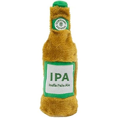 ZippyPaws Happy Hour Crusherz - Zippy Paws Dog Toy for Large and Small Dogs, Crinkle Dog Toy with No Stuffing, Squeaky Dog Toy Pack of 1, IPA Beer