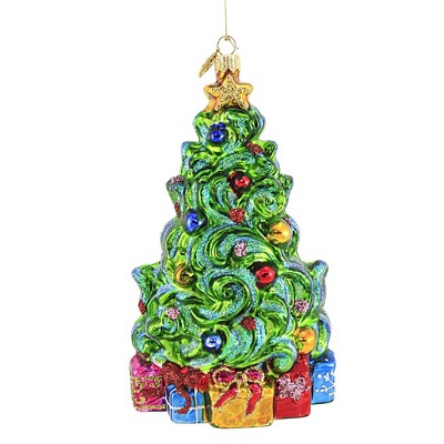 Huras 7.0" Swirling Christmas Tree Ornament Holiday Gifts Presents  -  Tree Ornaments