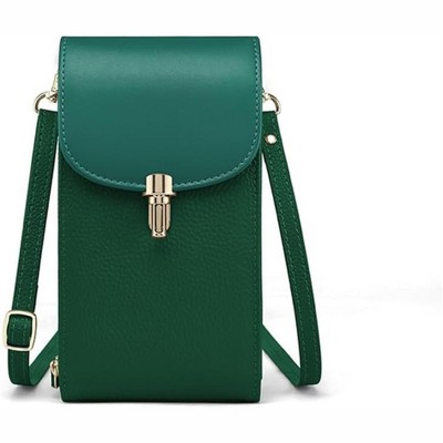 FATMOON Crossbody Purse for Women, Mini Soft Real Leather Handbags Purses Sling Cowhide Shoulder Bag Adjustable Shoulder Strap
