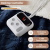 Electric Blanket Heated Throw, Heated Blanket with 10 Heating Levels & 10 Time Settings, Fast Heating Blankets, Machine Washable - 2 of 4