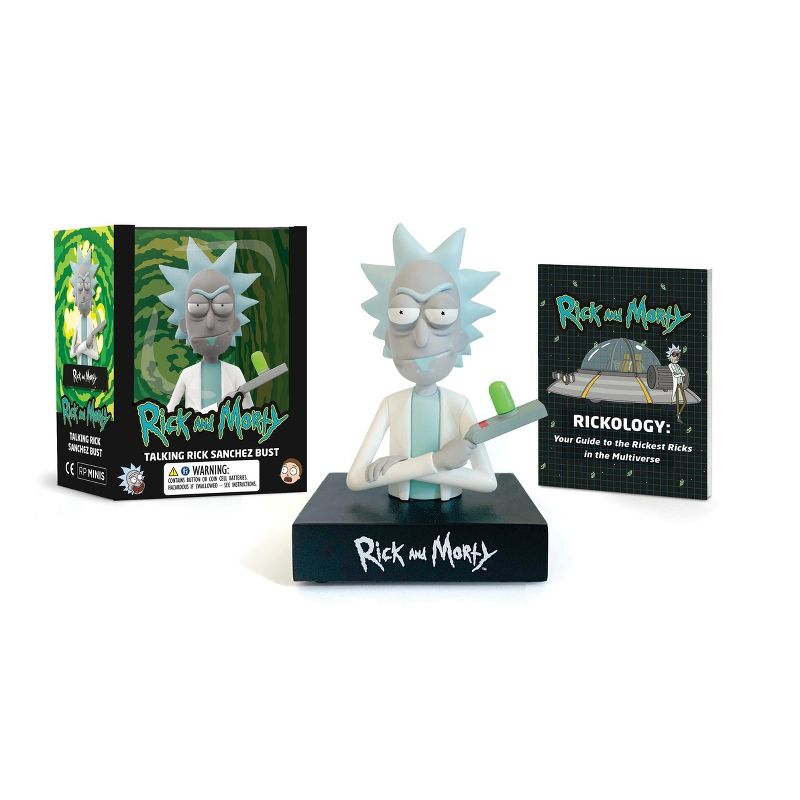 Rick and Morty Talking Rick Sanchez Bust - (Rp Minis) by  Running Press (Paperback), 1 of 2