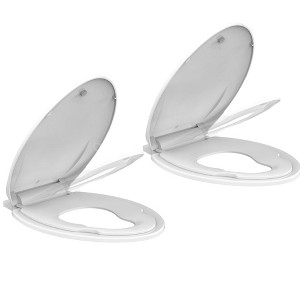Toilet Seat, Soft Close Lid, Slow Close Noiseless Design, American Standard Compatible - 1 of 1