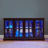 SAINTCY 4-Door LED Antique Curio Cabinet with Glass Doors - 2 of 4