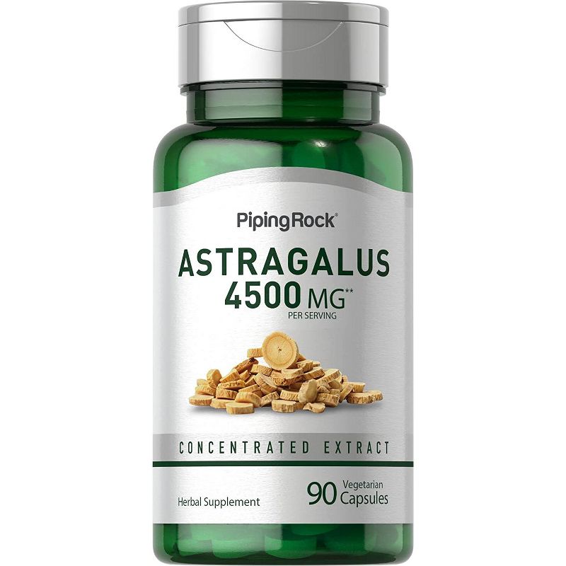 Piping Rock Astragalus Root 4500mg | 90 Capsules, 1 of 2