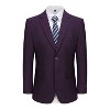 Braveman Men's Formal Two Piece 2-Piece Slim Fit Cut Suit Set - 2 of 4