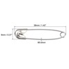 Unique Bargains Metal DIY Blankets Crafts Brooch Making Home Sewing Safety Pins 120 Pcs - 2 of 3
