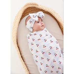 Stretchy Swaddle | Cherry Picker | Charlie Lou Baby - 1 of 4