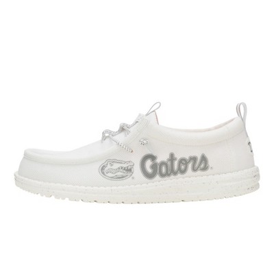 Hey Dude Men Wally Florida Gators , Gators White/Orange, 8