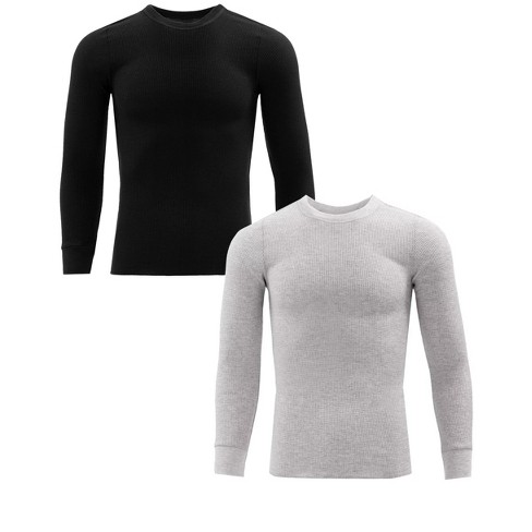 Male Winter Warm High Collar Fashion Thermal Underwear Men Basic Plain T  Shirt Blouse Pullover Long Sleeve Top Men T Shirts Grey S