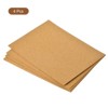 Unique Bargains Self-Adhesive DIY Crafts Heat Insulation Cork Board Coasters Brown - 3 of 3
