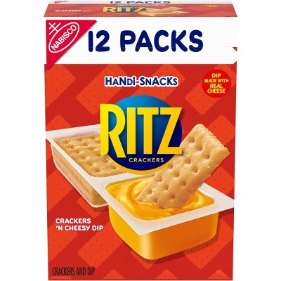 Handi-Snacks Ritz Crackers 'N Cheese Dip - 12ct/11.4oz
