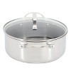 Oster Modessa 4.5 Quart Nonstick Triply Stainless Steel Dutch Oven with Honeycomb Design in Silver - image 3 of 4