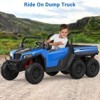Ride On Dump Truck, 24V Ride On Car with Remote Control, Electric Dump Bed and Extra Shovel, Ride On Tractors Car - 4 of 4