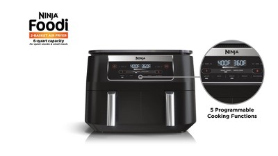 Ninja Foodi 6qt 5-in-1 2-basket Air Fryer With Dualzone Technology - Dz090  : Target