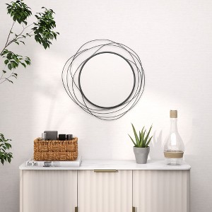 NicBex Round Wall Mirror with Metal Frame,Metal Wall Art Modern Mirror for Home Decor,Decorative Mirror for Living Room,Bedroom - 1 of 4