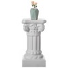 Uniquewise Fiberglass White Plinth Roman Column Ionic Piller Pedestal Vase Stand for Wedding or Party, Living Room Decor - Photography Props - 4 of 4