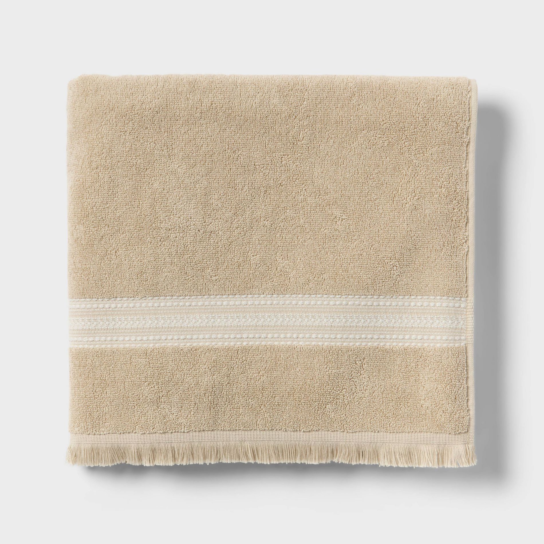 2pk Americana Striped Towels Tan - Threshold™