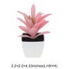 Unique Bargains Artificial Plants Plastic Pink 2.2"x2.2"x4.33" 1 Pcs - 3 of 4