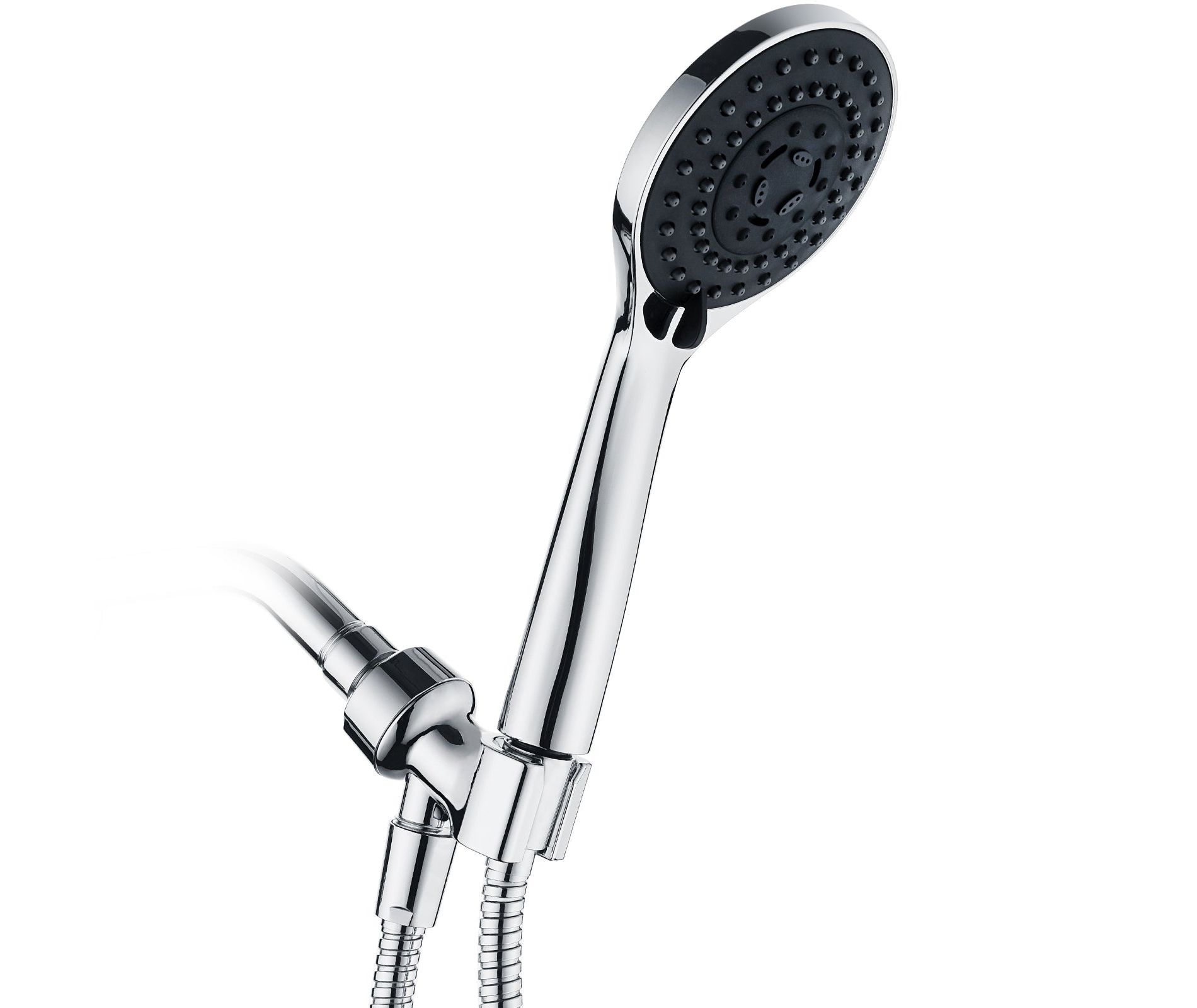 High Pressure 5-Spray Handheld Shower Head Kit, Hose and Wall Bracket