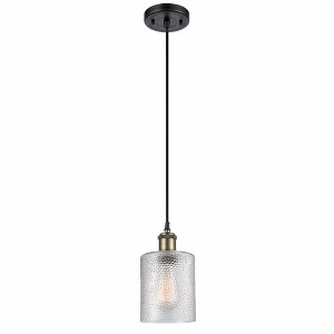 Cobbleskill - 1 Light Cord Hung Mini Pendant In Industrial Style-8 Inches Tall and 5 Inches Wide - 1 of 1