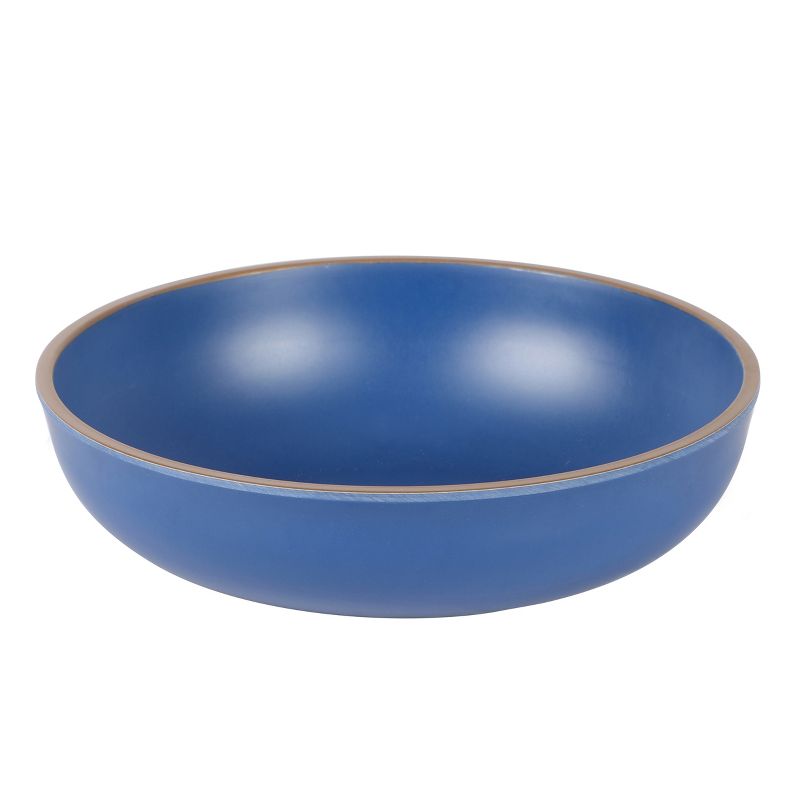 Gibson Home Rockabye 4 Piece 8.5 Inch Melamine Dinner Bowl Set In Blue, 2 of 5