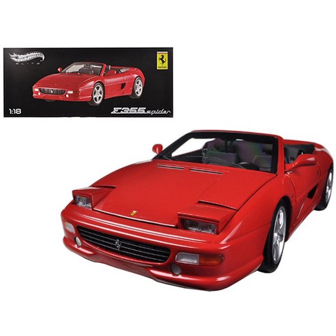 Ferrari F355 Spider Convertible Red Elite Edition 118 Diecast Car Model By Hotwheels