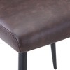 Jofran,Maddox Mid-Century Modern Faux Leather Upholstered Dining Chair (Set of 2) - 4 of 4