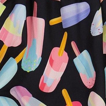ice lollipops and black