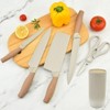 Attop 6-Piece German Stainless Steel Knife Set - Modern Air Flow Block with Non-Stick Diamond Blades - 2 of 4