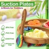NutriChef Rainbow Dinnerware Set with Bibs for Kids - 2 of 4